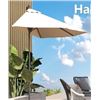Image 1 : BRAND NEW HELIOS & HESTIA 9FT HALF ROUND  UMBRELLA