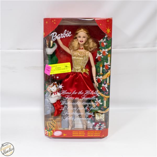 VINTAGE 2001 BARBIE HOME OF HOLIDAYS