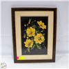 Image 1 : 14.5" X 16.5" LARGE FRAMED PETIT POINT