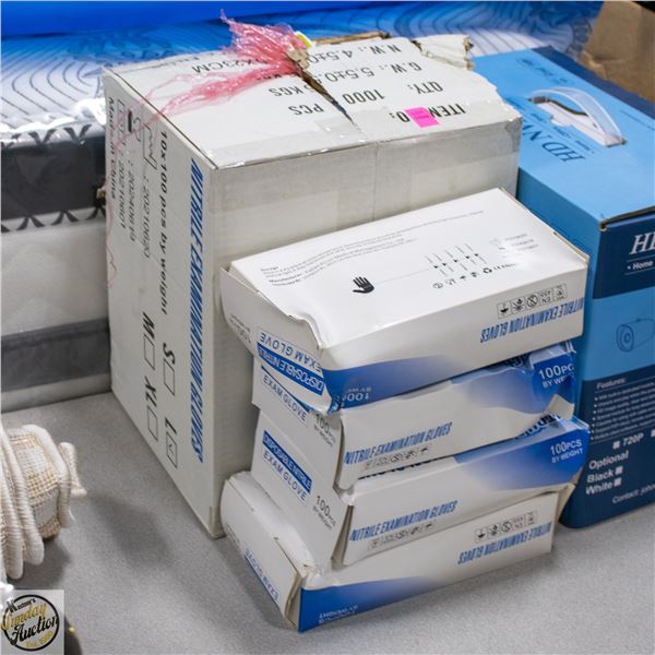 14 PACKS OF SZ LARGE NITRILE GLOVES = 1.4 CASES