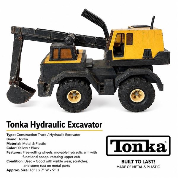 VINTAGE TONKA HYDRAULIC EXCAVATOR