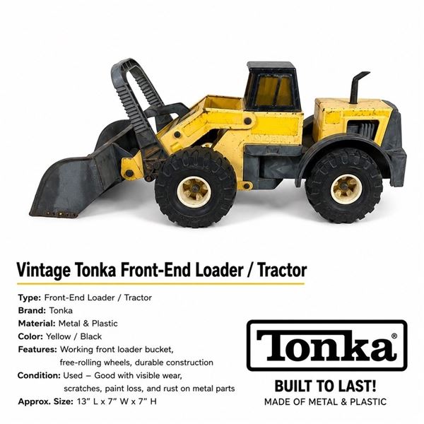 VINTAGE TONKA FRONT END LOADER