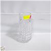 Image 1 : CRYSTAL VASE - 10"H X 3.5"D