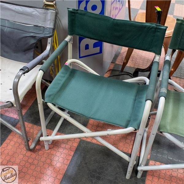 FOLDING LIGHTWEIGHT DIRECTOR'S CHAIR WITH