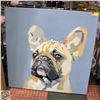 Image 1 : LARGE SHOWHOME TEXTURED CANINE ART ON CANVAS