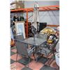Image 1 : GLASS PATIO TABLE AND 4 FOLDABLE CHAIRS