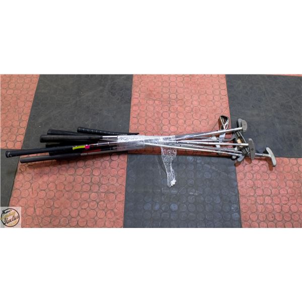 BUNDLE OF ESTATE GOLF CLUBS ASSORTED