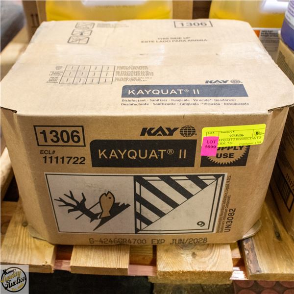 KAY KAYQUAT 2 DISNFECTANT & FUNGICIDE. 7.6L