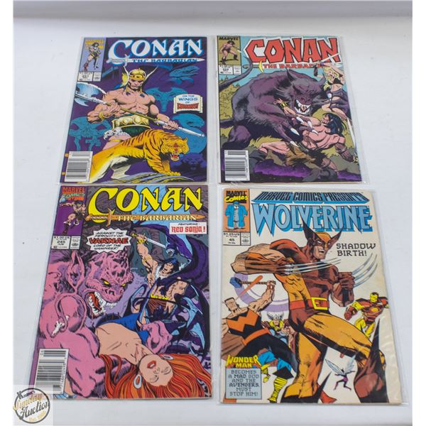 1989 CONAN THE BARBARIAN COMICS NUMBERS 224, 245,