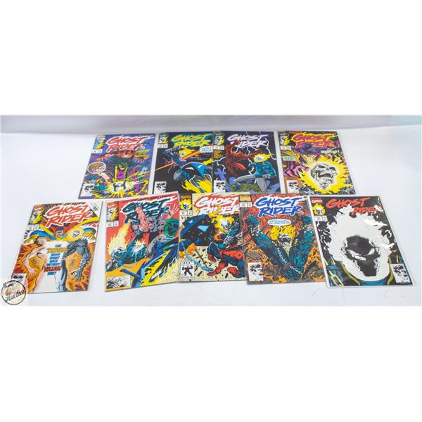 9 VINTAGE GHOST RIDER COMICS NUMBERS 15,23,24,29,