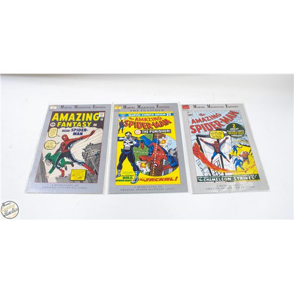 3 COMICS SPIDER-MAN MARVEL MILESTONES EDITION