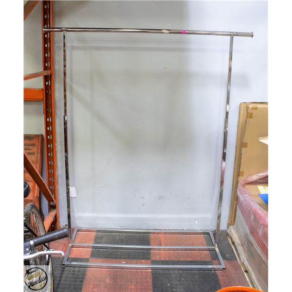 CLOTHING RACK SOLID METAL STATIONARY NO WHEELS