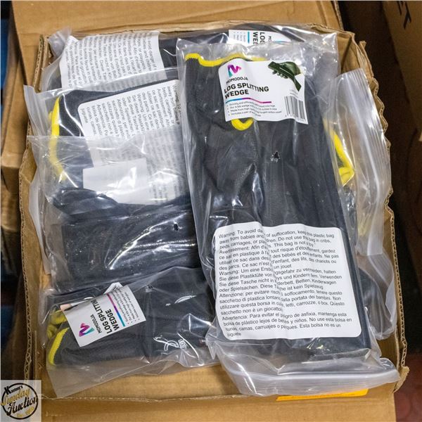 BOX OF LOG SPLITTING WEDGES (LOT OF 5 PCS)