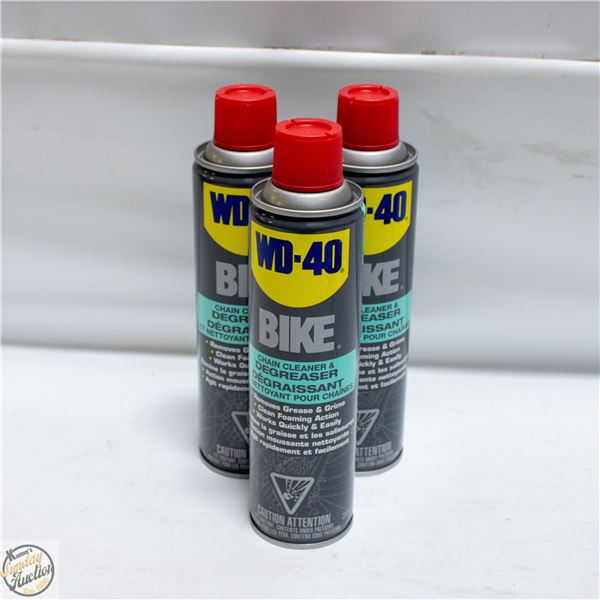 LOT OF 3 WD 40 CLEANER AND DEGREASER