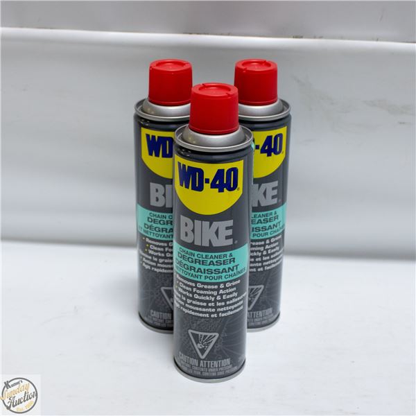 LOT OF 3 WD 40 CLEANER AND DEGREASER