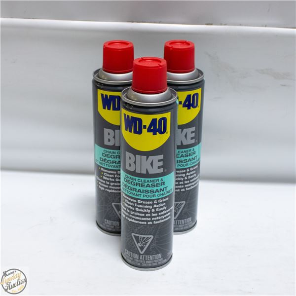 LOT OF 3 WD 40 CLEANER AND DEGREASER