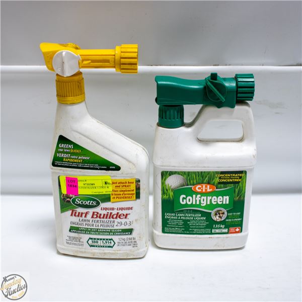2 BOTTLES FERTILIZER 1.35KG & 1.2KG