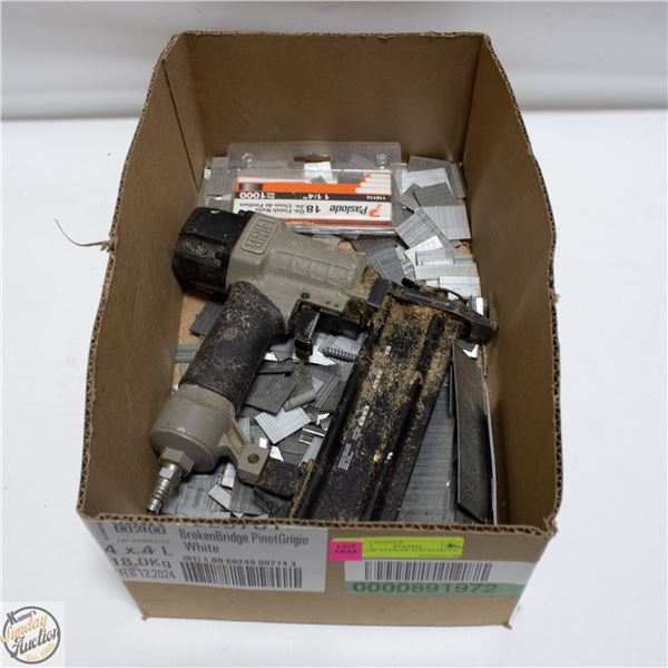 BOX AIR STAPLER AND STAPLES