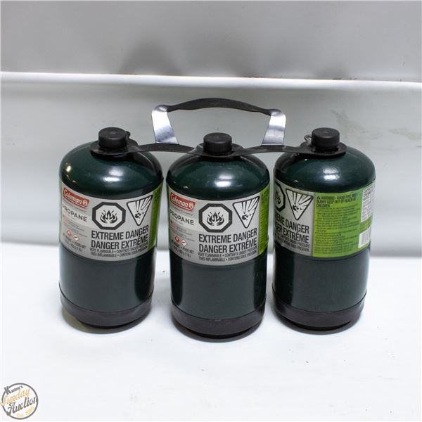 3PK CAMPING PROPANE BOTTLES