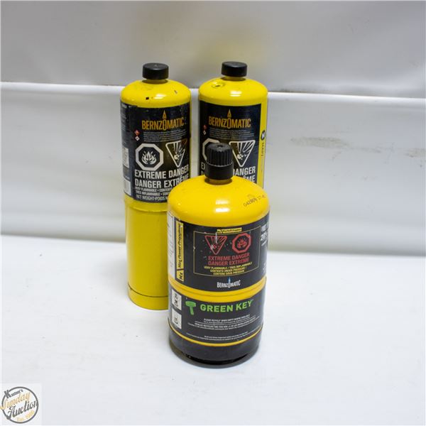 3 BOTTLES MAP TORCH GAS