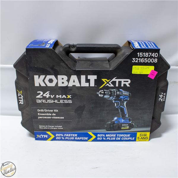 BRAND NEW KOBALT 1/2" XTR 24-V MAX BRUSHLESS DRILL