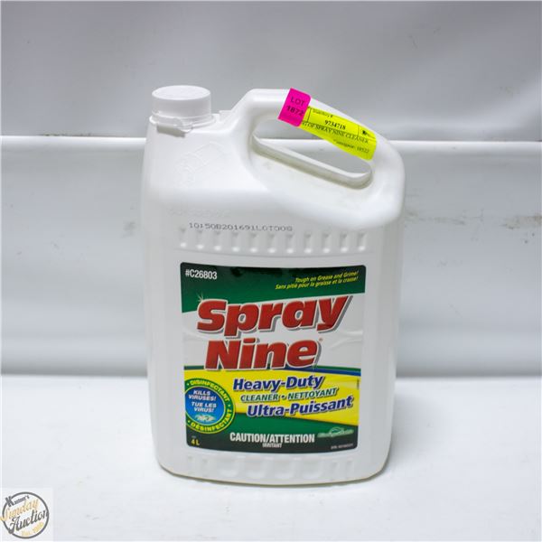 4L JUG OF SPRAY NINE CLEANER