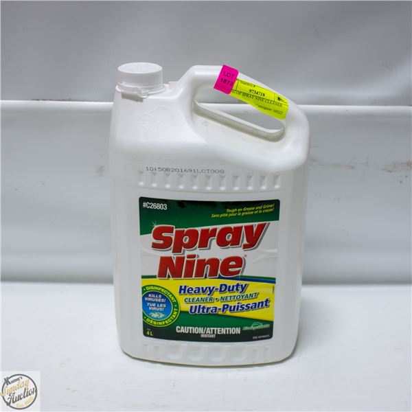 4L JUG OF SPRAY NINE CLEANER