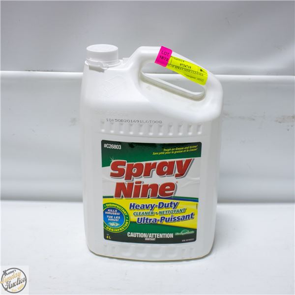 4L JUG OF SPRAY NINE CLEANER