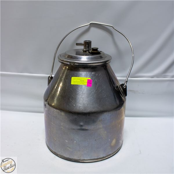 VINTAGE MCCORMACK STAINLESS STEEL MILK MACHINE-