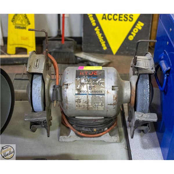 RYOBI 1/2HP 8" BENCH GRINDER