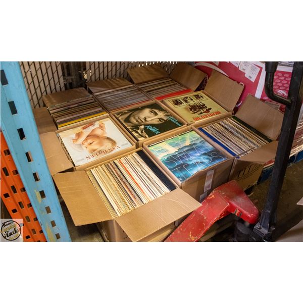 PALLET OF RECORDS: ROCK, POP, COUNTRY & MORE