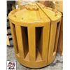 Image 1 : 38" CIRCULAR WOOD 2 PIECE BOTTLE DISPLAY STAND