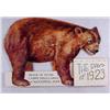 Image 1 : 1923 DIE CUT BEAR CALENDAR - Approx. 2.75" by 3.75