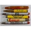 Image 1 : LOT OF 6 VINTAGE ADVERTISING BULLET PENCILS - Incl