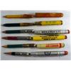 Image 2 : LOT OF 6 VINTAGE ADVERTISING BULLET PENCILS - Incl