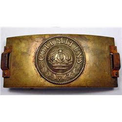 WW1 IMPERIAL GERMAN TELEGRAPHERS BELT BUCKLE - Mak