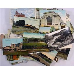 LOT OF 100+ VINTAGE POSTCARDS - Incl. Birds Eye Vi