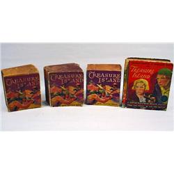 LOT OF 4 VINTAGE TREASURE ISLAND BIG LITTLE BOOKS