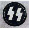 Image 1 : WW2 GERMAN NAZI SS ENAMELED PIN - Marked on back R