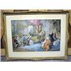 Image 1 : VINTAGE FRAMED PRINT OF VICTORIAN TIMES - Some Dam