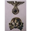 Image 1 : WW2 GERMAN NAZI WAFFEN SS VISOR CAP EAGLE AND SKUL