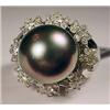 Image 1 : 14K WHITE GOLD SOUTH SEA PEARL AND DIAMOND LADIES 