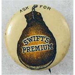C. 1890'S SWIFT'S PREMIUM HAM ADVERTISING CELLULOI
