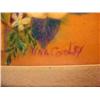 Image 2 : VINTAGE FRAMED FLORAL PAINTING SIGNED NINA COOLEY 