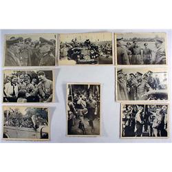 LOT OF 8 WW2 GERMAN NAZI ADOLPH HITLER PHOTOS FROM