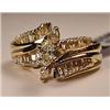 Image 1 : 14K YELLOW AND WHITE GOLD DIAMOND LADIES ENGAGEMEN