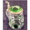 Image 1 : .5 LITER OLD GERMAN STEIN W/ HAND PAINTED GLASS TO