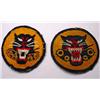 Image 1 : LOT OF 2 WW2 US ARMY TANK DESTROYER SHOULDER PATCH
