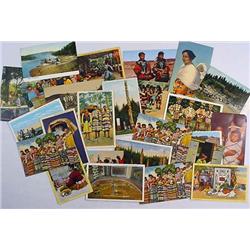 LOT OF APPROX. 22 VINTAGE NATIVE AMERICAN INDIAN P