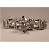 Image 1 : 14K WHITE GOLD DIAMOND LADIES RING - SIZE 7.25 - C